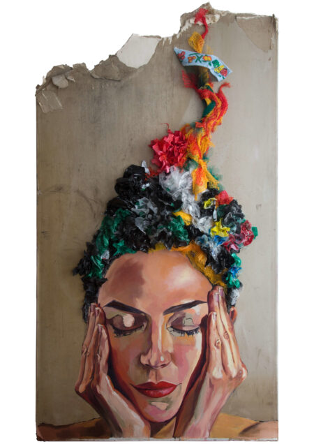 <b>“Self portrait with plastic hair”</b>