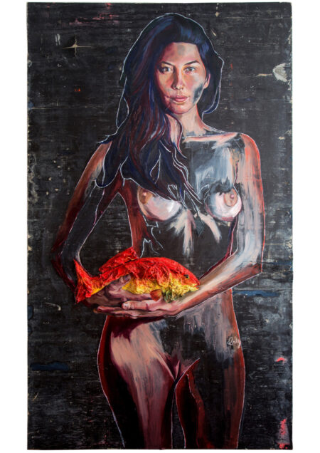 <b>“Self Portrait with red fish”</b>